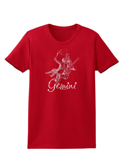 Gemini Constellation Womens Dark T-Shirt-TooLoud-Red-X-Small-Davson Sales