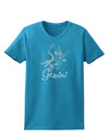 Gemini Constellation Womens Dark T-Shirt-TooLoud-Turquoise-X-Small-Davson Sales