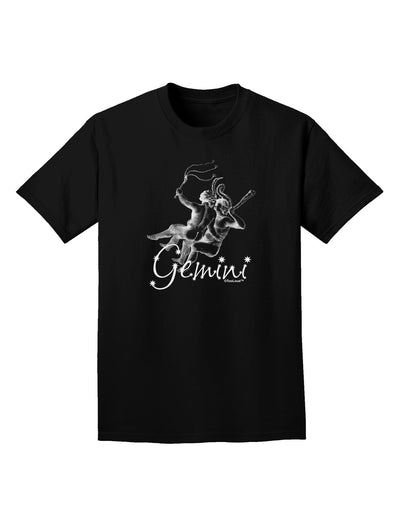 Gemini Illustration Adult Dark T-Shirt-Mens T-Shirt-TooLoud-Black-Small-Davson Sales