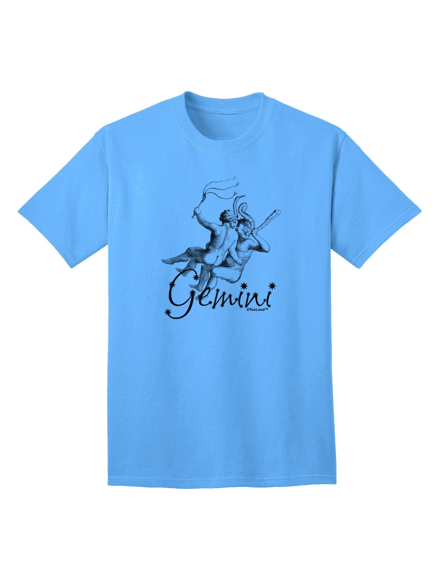 Gemini Illustration Adult T-Shirt-Mens T-Shirt-TooLoud-Aquatic-Blue-Small-Davson Sales