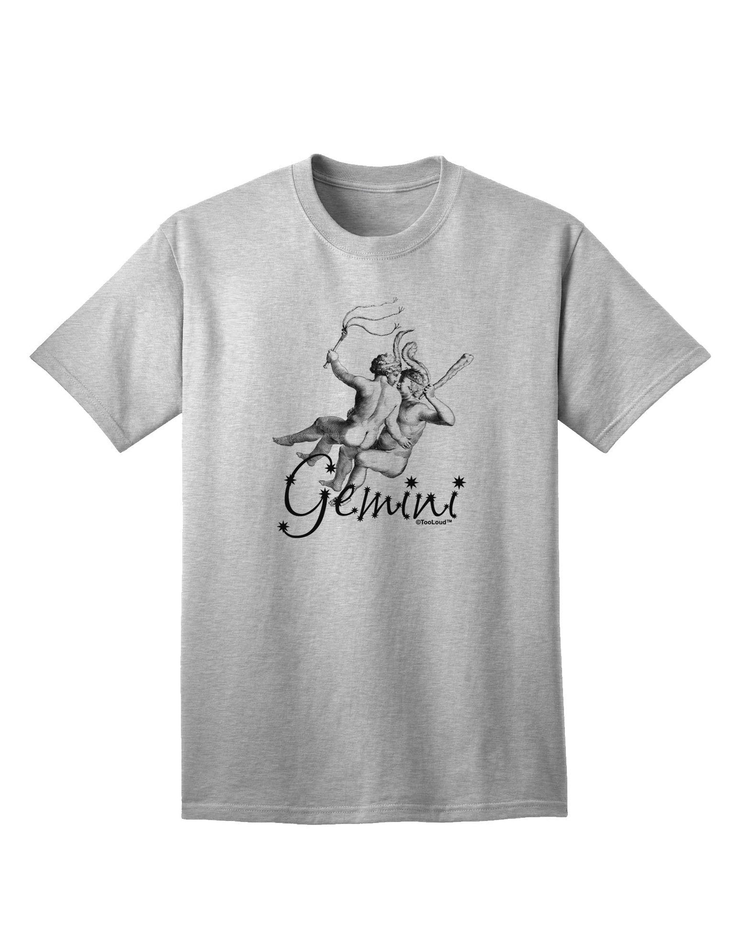 Gemini Illustration Adult T-Shirt-Mens T-Shirt-TooLoud-AshGray-Small-Davson Sales