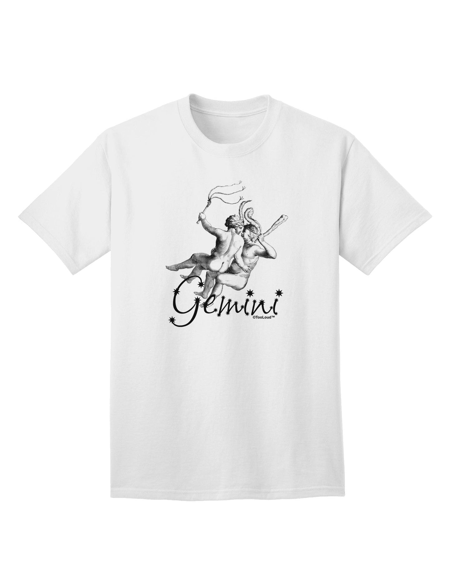 Gemini Illustration Adult T-Shirt-Mens T-Shirt-TooLoud-White-Small-Davson Sales