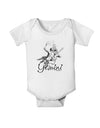 Gemini Illustration Baby Romper Bodysuit-Baby Romper-TooLoud-White-06-Months-Davson Sales