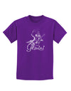 Gemini Illustration Childrens Dark T-Shirt-Childrens T-Shirt-TooLoud-Purple-X-Small-Davson Sales