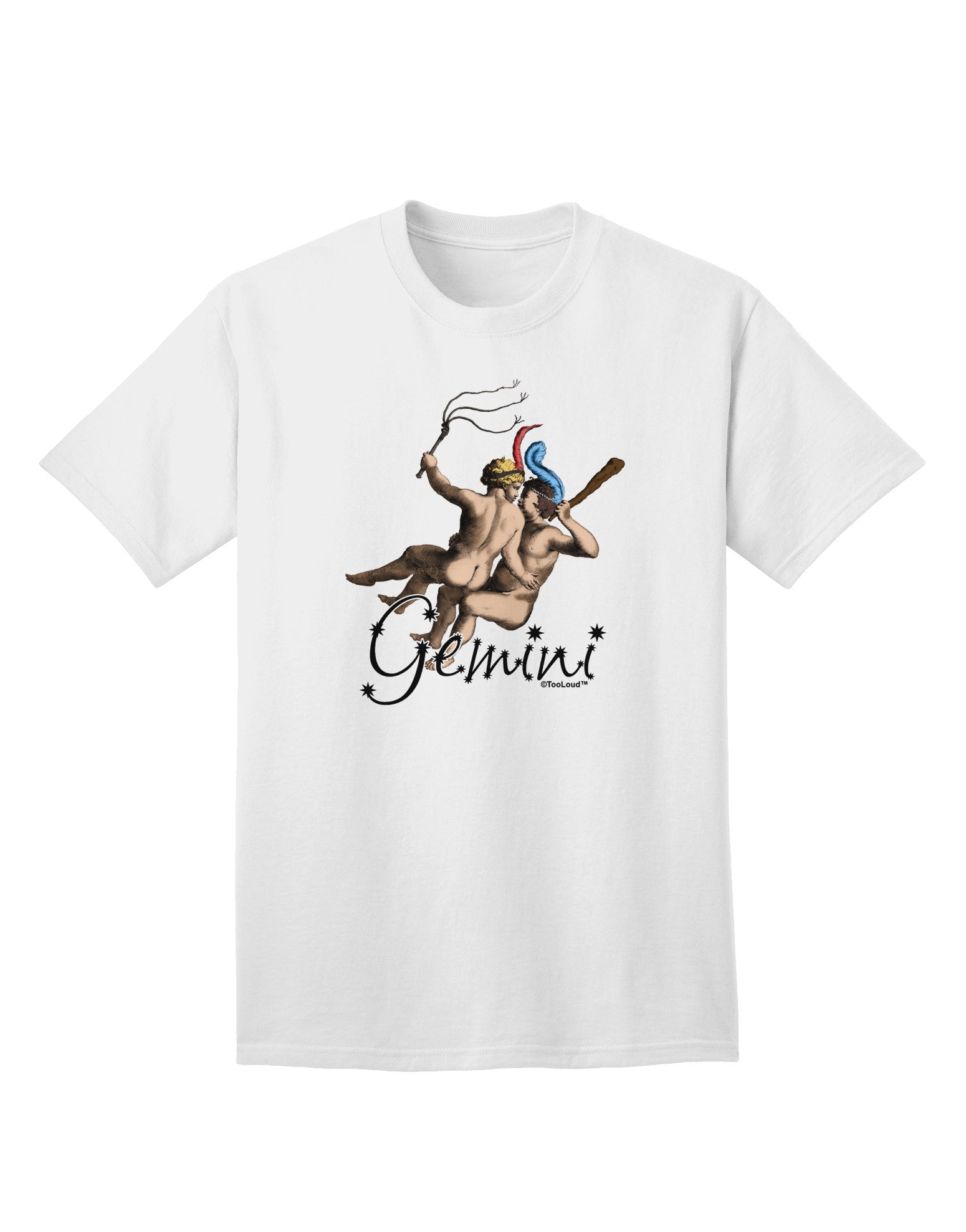 Gemini Illustration Color Adult T-Shirt-Mens T-Shirt-TooLoud-White-Small-Davson Sales