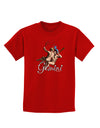 Gemini Illustration Color Childrens Dark T-Shirt-Childrens T-Shirt-TooLoud-Red-X-Small-Davson Sales