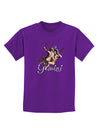 Gemini Illustration Color Childrens Dark T-Shirt-Childrens T-Shirt-TooLoud-Purple-X-Small-Davson Sales