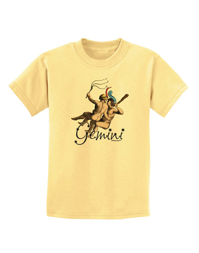 Gemini Illustration Color Childrens T-Shirt-Childrens T-Shirt-TooLoud-Daffodil-Yellow-X-Small-Davson Sales