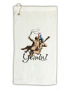 Gemini Illustration Color Micro Terry Gromet Golf Towel 11&#x22;x19-Golf Towel-TooLoud-White-Davson Sales