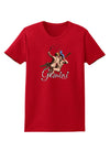Gemini Illustration Color Womens Dark T-Shirt-TooLoud-Red-X-Small-Davson Sales