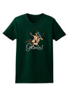 Gemini Illustration Color Womens Dark T-Shirt-TooLoud-Forest-Green-Small-Davson Sales
