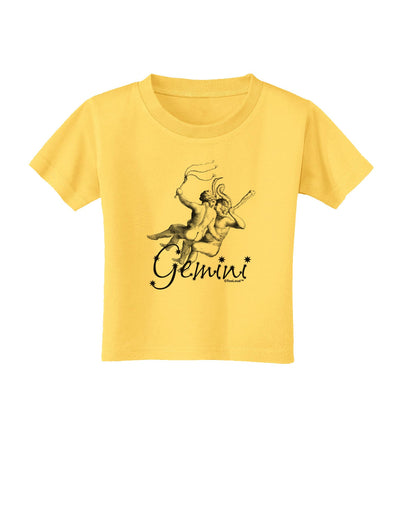 Gemini Illustration Toddler T-Shirt-Toddler T-Shirt-TooLoud-Yellow-2T-Davson Sales