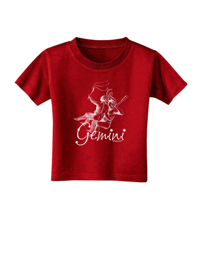 Gemini Illustration Toddler T-Shirt Dark-Toddler T-Shirt-TooLoud-Red-2T-Davson Sales