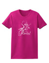 Gemini Illustration Womens Dark T-Shirt-TooLoud-Hot-Pink-Small-Davson Sales