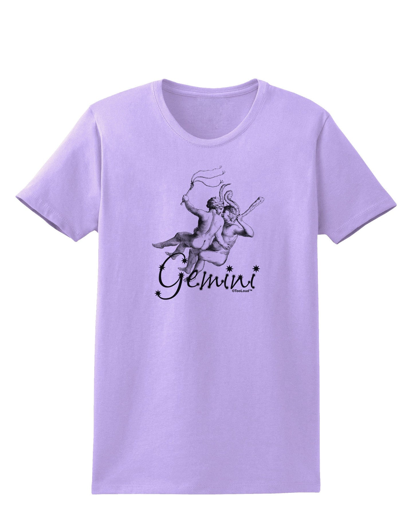 Gemini Illustration Womens T-Shirt-Womens T-Shirt-TooLoud-Lavender-X-Small-Davson Sales
