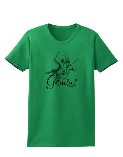 Gemini Illustration Womens T-Shirt-Womens T-Shirt-TooLoud-Kelly-Green-X-Small-Davson Sales