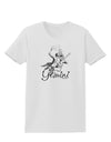 Gemini Illustration Womens T-Shirt-Womens T-Shirt-TooLoud-White-X-Small-Davson Sales