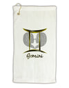 Gemini Symbol Micro Terry Gromet Golf Towel 16 x 25 inch-Golf Towel-TooLoud-White-Davson Sales