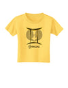 Gemini Symbol Toddler T-Shirt-Toddler T-Shirt-TooLoud-Yellow-2T-Davson Sales