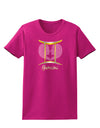 Gemini Symbol Womens Dark T-Shirt-TooLoud-Hot-Pink-Small-Davson Sales