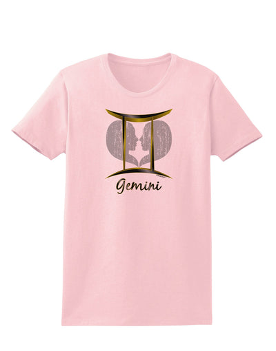 Gemini Symbol Womens T-Shirt-Womens T-Shirt-TooLoud-PalePink-X-Small-Davson Sales