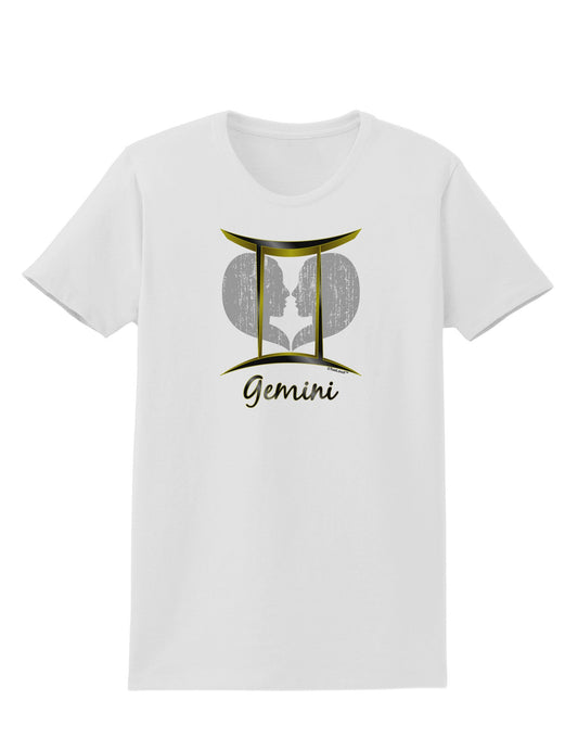 Gemini Symbol Womens T-Shirt-Womens T-Shirt-TooLoud-White-X-Small-Davson Sales