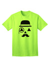 Gentleman Jack-o-lantern Adult T-Shirt-Mens T-Shirt-TooLoud-Neon-Green-Small-Davson Sales