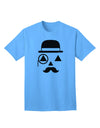 Gentleman Jack-o-lantern Adult T-Shirt-Mens T-Shirt-TooLoud-Aquatic-Blue-Small-Davson Sales