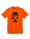 Gentleman Jack-o-lantern Adult T-Shirt-Mens T-Shirt-TooLoud-Orange-Small-Davson Sales