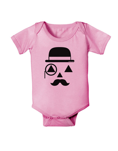 Gentleman Jack-o-lantern Baby Romper Bodysuit-Baby Romper-TooLoud-Pink-06-Months-Davson Sales