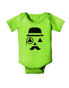 Gentleman Jack-o-lantern Baby Romper Bodysuit-Baby Romper-TooLoud-Lime-06-Months-Davson Sales