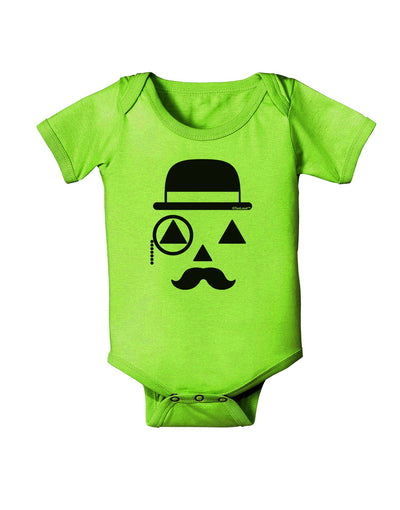 Gentleman Jack-o-lantern Baby Romper Bodysuit-Baby Romper-TooLoud-Lime-06-Months-Davson Sales