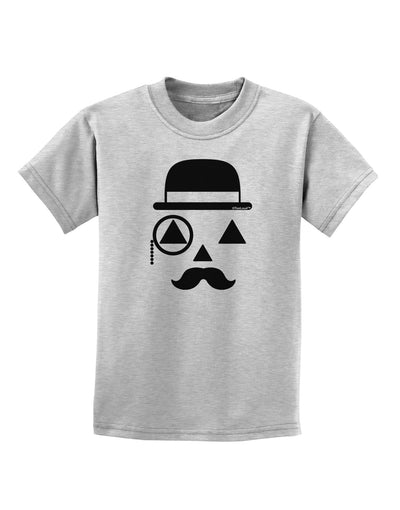 Gentleman Jack-o-lantern Childrens T-Shirt-Childrens T-Shirt-TooLoud-AshGray-X-Small-Davson Sales