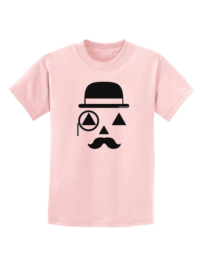 Gentleman Jack-o-lantern Childrens T-Shirt-Childrens T-Shirt-TooLoud-PalePink-X-Small-Davson Sales