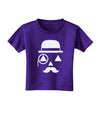 Gentleman Jack-o-lantern Toddler T-Shirt Dark-Toddler T-Shirt-TooLoud-Purple-2T-Davson Sales