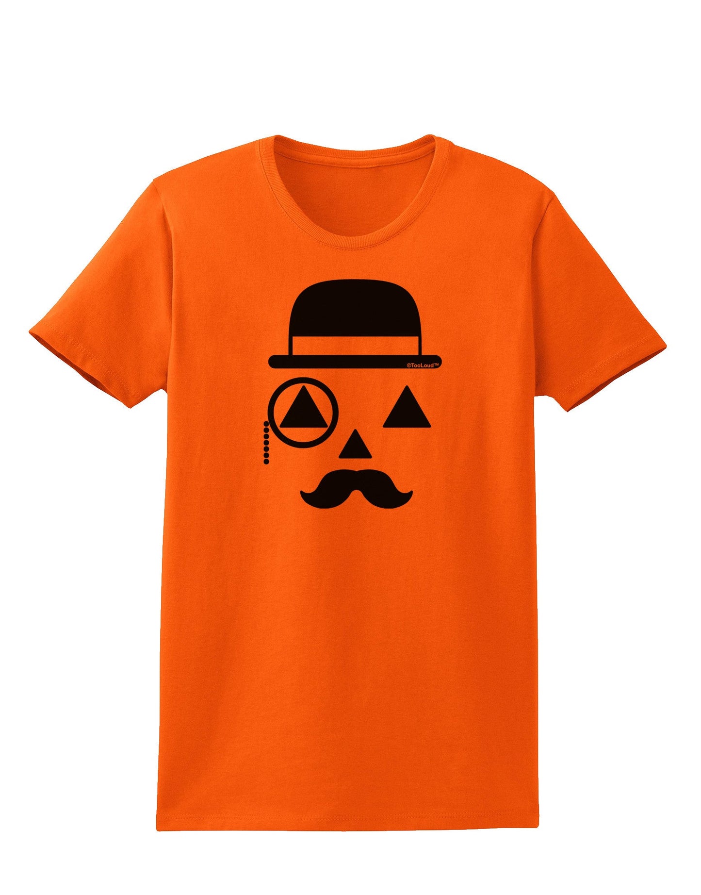 Gentleman Jack-o-lantern Womens T-Shirt-Womens T-Shirt-TooLoud-Orange-X-Small-Davson Sales