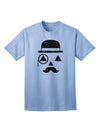 Gentleman Pumpkin Distressed Adult T-Shirt-Mens T-Shirt-TooLoud-Light-Blue-Small-Davson Sales