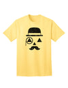 Gentleman Pumpkin Distressed Adult T-Shirt-Mens T-Shirt-TooLoud-Yellow-Small-Davson Sales