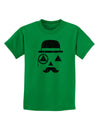 Gentleman Pumpkin Distressed Childrens T-Shirt-Childrens T-Shirt-TooLoud-Kelly-Green-X-Small-Davson Sales