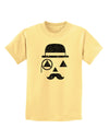 Gentleman Pumpkin Distressed Childrens T-Shirt-Childrens T-Shirt-TooLoud-Daffodil-Yellow-X-Small-Davson Sales