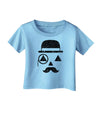 Gentleman Pumpkin Distressed Infant T-Shirt-Infant T-Shirt-TooLoud-Aquatic-Blue-06-Months-Davson Sales