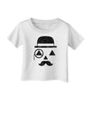 Gentleman Pumpkin Distressed Infant T-Shirt-Infant T-Shirt-TooLoud-White-06-Months-Davson Sales