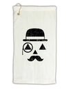 Gentleman Pumpkin Distressed Micro Terry Gromet Golf Towel 11&#x22;x19-Golf Towel-TooLoud-White-Davson Sales