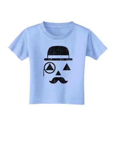 Gentleman Pumpkin Distressed Toddler T-Shirt-Toddler T-Shirt-TooLoud-Aquatic-Blue-2T-Davson Sales