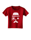 Gentleman Pumpkin Distressed Toddler T-Shirt Dark-Toddler T-Shirt-TooLoud-Red-2T-Davson Sales