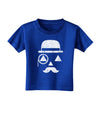 Gentleman Pumpkin Distressed Toddler T-Shirt Dark-Toddler T-Shirt-TooLoud-Royal-Blue-2T-Davson Sales