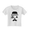 Gentleman Pumpkin Distressed Toddler T-Shirt-Toddler T-Shirt-TooLoud-White-2T-Davson Sales