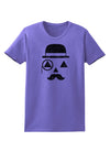 Gentleman Pumpkin Distressed Womens T-Shirt-Womens T-Shirt-TooLoud-Violet-X-Small-Davson Sales