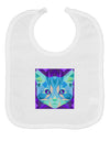 Geometric Kitty Inverted Baby Bib