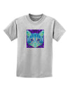 Geometric Kitty Inverted Childrens T-Shirt-Childrens T-Shirt-TooLoud-AshGray-X-Small-Davson Sales